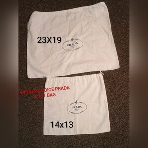 Prada Drawstring Dust Bag Winner CHOICE
